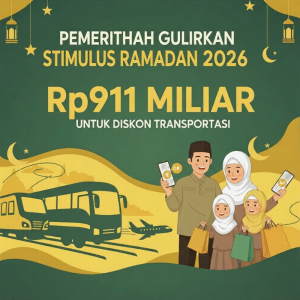 Pemerintah Gulirkan Stimulus Ramadan 2026, Rp911 Miliar untuk Diskon Transportasi