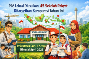 198 Lokasi Diusulkan, 45 Sekolah Rakyat Ditargetkan Beroperasi Tahun Ini