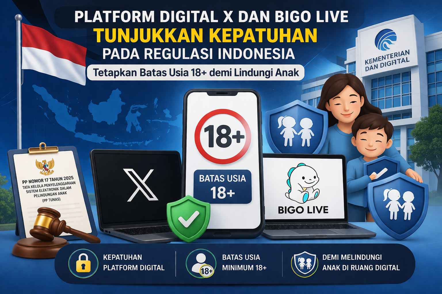 Platform digital X Dan Bigo Live Tunjukkan Kepatuhan pada Regulasi Indonesia