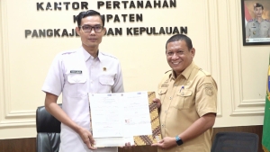 BPN dan Kominfo SP Pangkep Teken Kerja Sama Publikasi Informasi Pertanahan