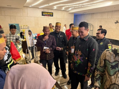 Bupati Pangkep Muhammad Yusran Lalogau menghadiri pertemuan Saudagar Bugis Makassar (PSBM) XXVI Tahun 2026 pada 25–27 Maret 2026 di Hotel Claro Makassar yang diselengarakan Kerukunan Keluarga Sulawesi Selatan (KKSS). (Erwin - Pangkep TV).