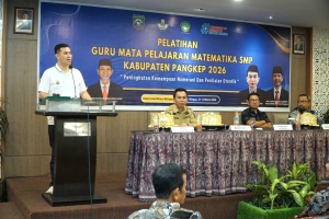 Muhammad Yusran Lalogau Buka Pelatihan Guru Matematika SMP, 74 Guru Ikut Tingkatkan Kompetensi Numerasi