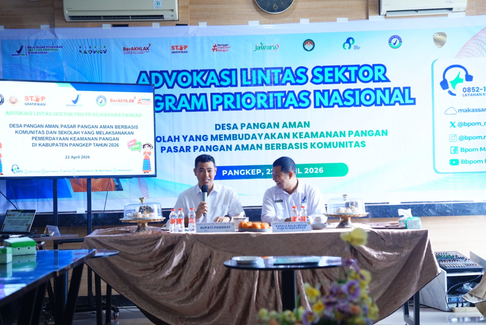 Sinergi Pemda dan BPOM, Pangkep Siap Wujudkan Sistem Keamanan Pangan Terpadu