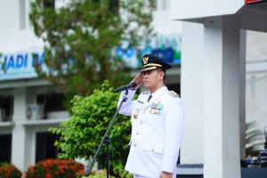 Bupati MYL Pimpin Upacara Otda ke-30, Soroti Pentingnya Sinkronisasi Program Pemerintah