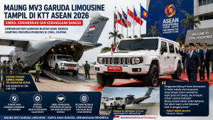 Maung MV3 Garuda Limousine Tampil di KTT ASEAN 2026 Bersama Presiden Prabowo