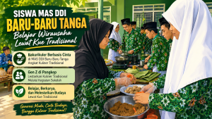 Belajar Budaya dan Bisnis, Siswa MAS DDI Baru-Baru Tangga Buat 13 Jenis Kue Tradisional