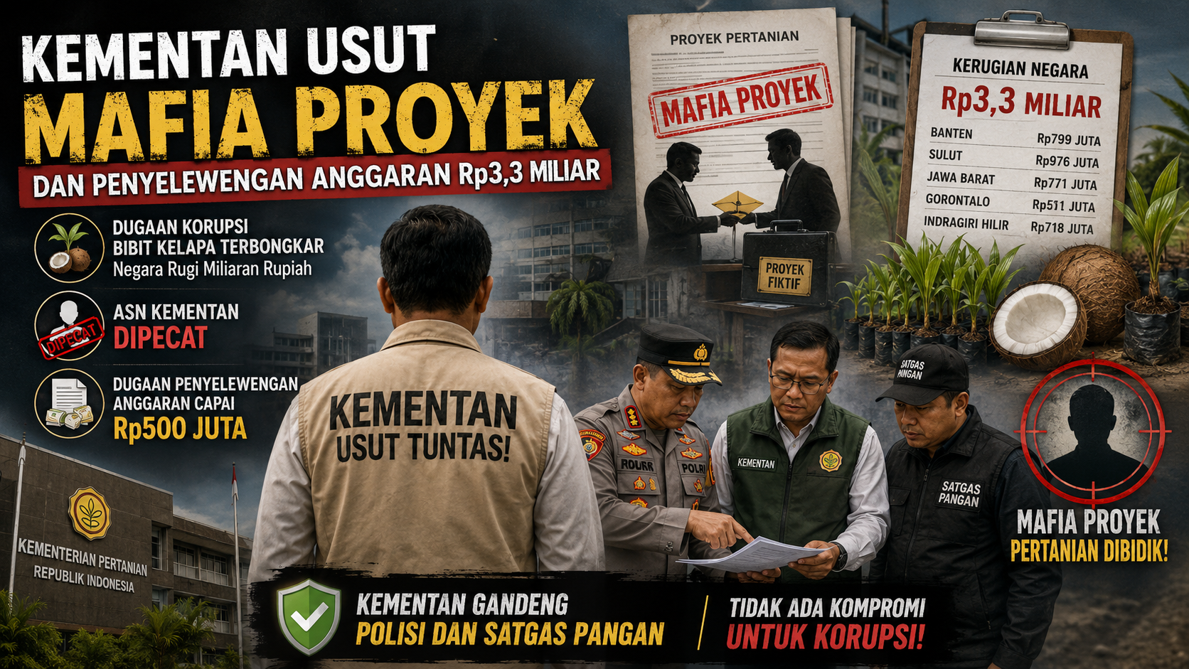 Mentan Amran Bongkar Tiga Dugaan Korupsi di Sektor Pertanian