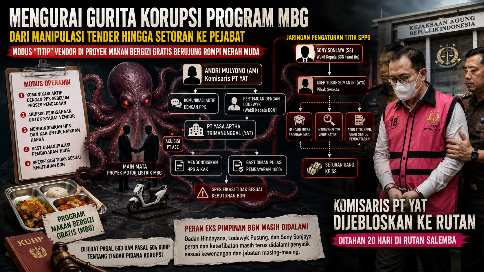 Mengurai Gurita Korupsi Program MBG Dari Manipulasi Tender hingga Setoran ke Pejabat