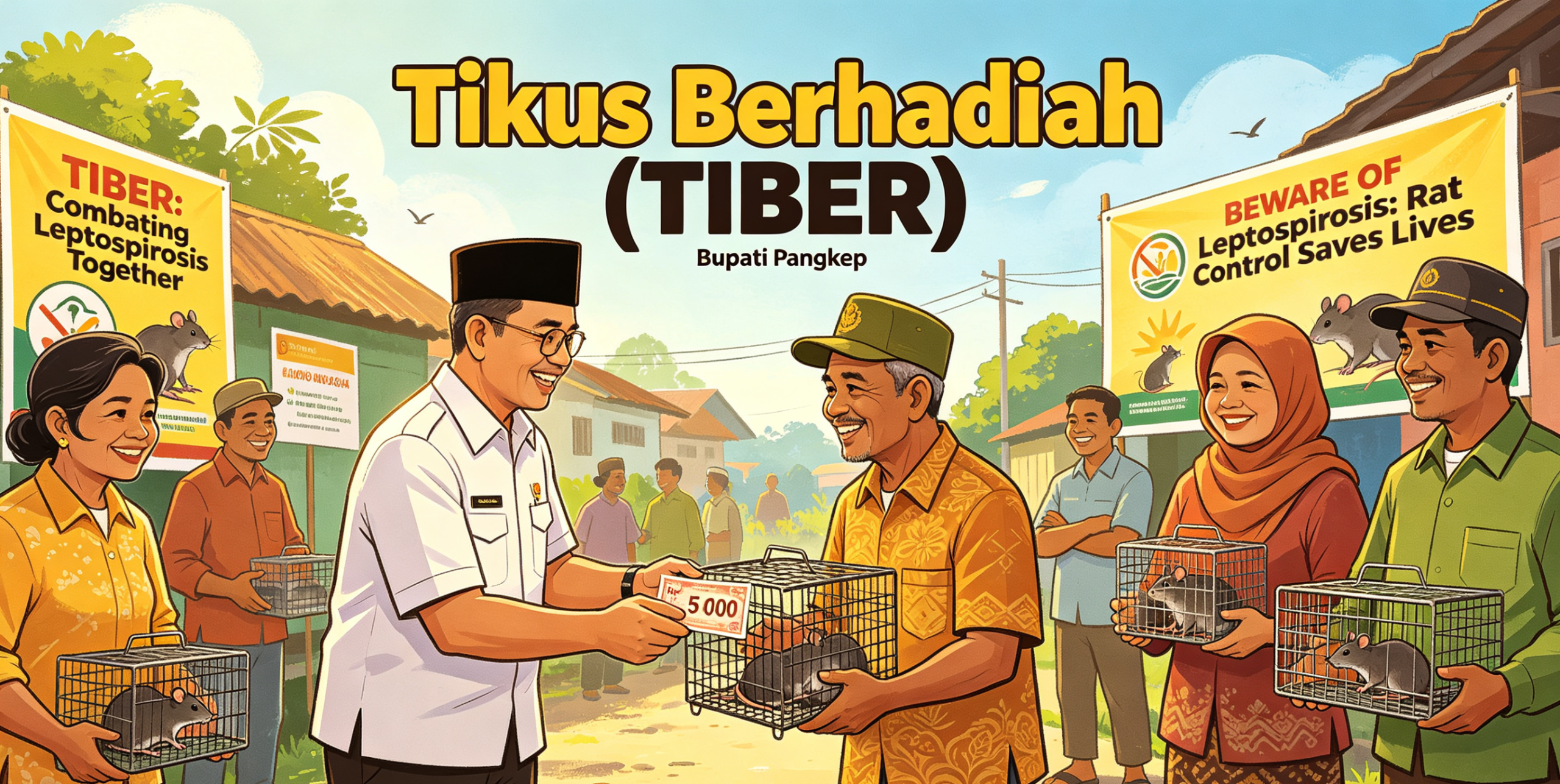 Tekan Leptospirosis, Pemkab Pangkep Luncurkan Program Tikus Berhadiah di Bulu Cindea