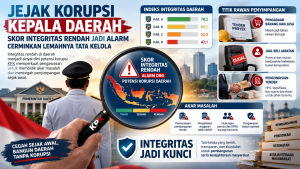 Jejak Korupsi Kepala Daerah Jadi Alarm Rendahnya Integritas Cerminkan Lemahnya Tata Kelola