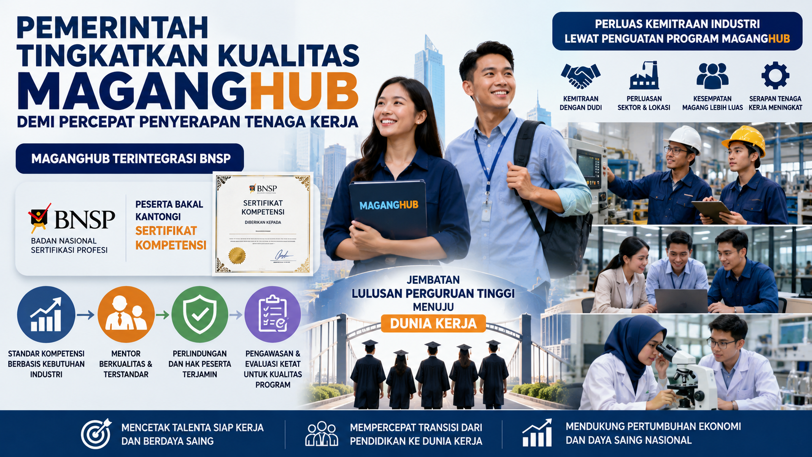 Pemerintah Tingkatkan Kualitas MagangHub demi Percepat Penyerapan Tenaga Kerja