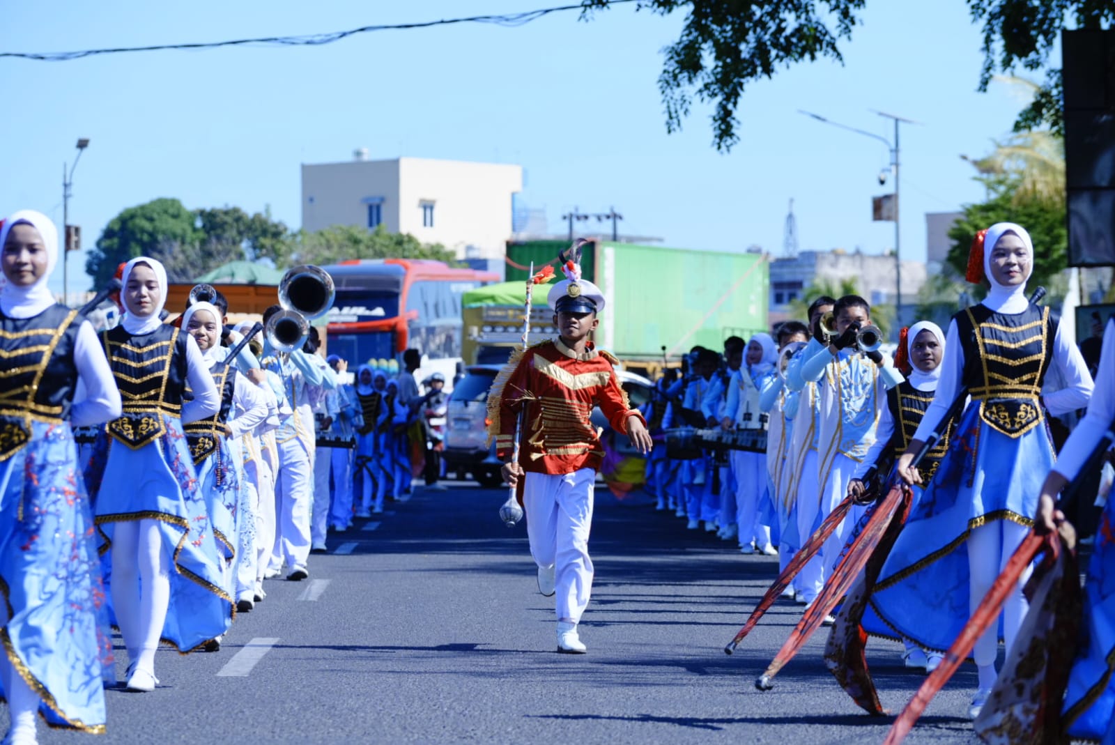 Kirab Duplikat Bendera Merah Putih Libatkan Purna Paskibraka dan Marching Band