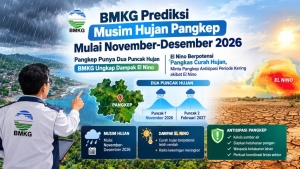 BMKG Prediksi Musim Hujan Pangkep Mulai November-Desember 2026