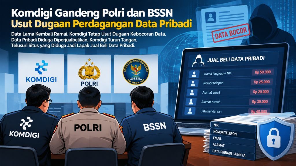 Komdigi Gandeng Polri dan BSSN Usut Dugaan Perdagangan Data Pribadi