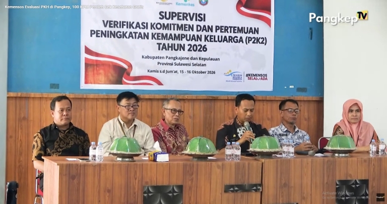 Kemensos Evaluasi PKH di Pangkep, 100 KPM Ikuti Cek Kesehatan Gratis
